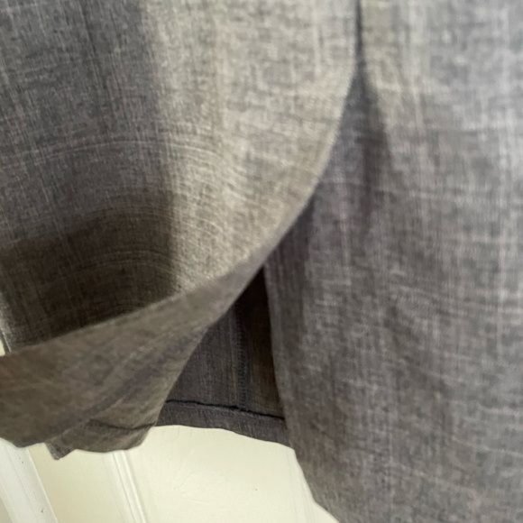 Rebecca Tatti Linen Blend Gray Women’s Mid-length Dress, Sz Large - Picture 8 of 12